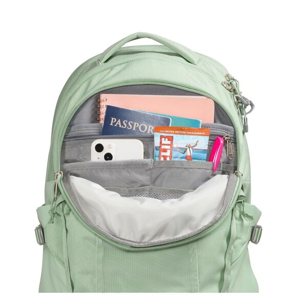 The North Face Womens Recon Laptop Backpack Misty Sage Dark Heather/Meld Grey - Picture 2 of 8